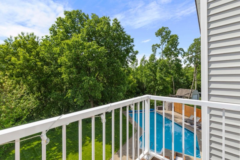 Bedroom balcony views